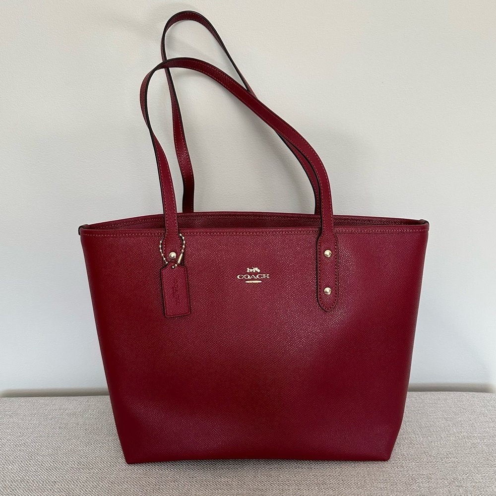 COACH Pebbled Leather Tote Bag